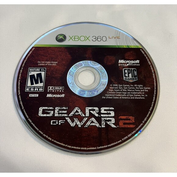 Gears of War 2 - Xbox 360 Game Disc Only Tested - Picture 1 of 6